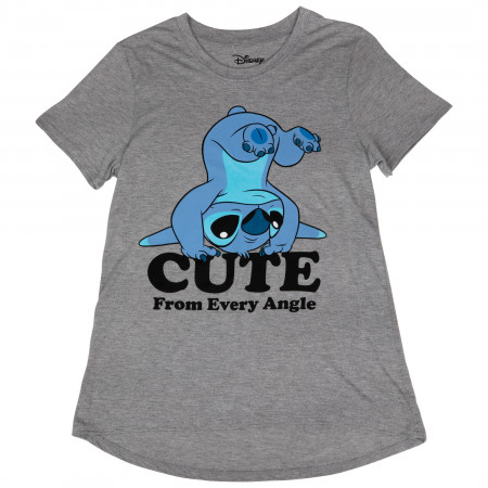 Disney Stitch Cute From Every Angle Crew Neck Juniors T-Shirt